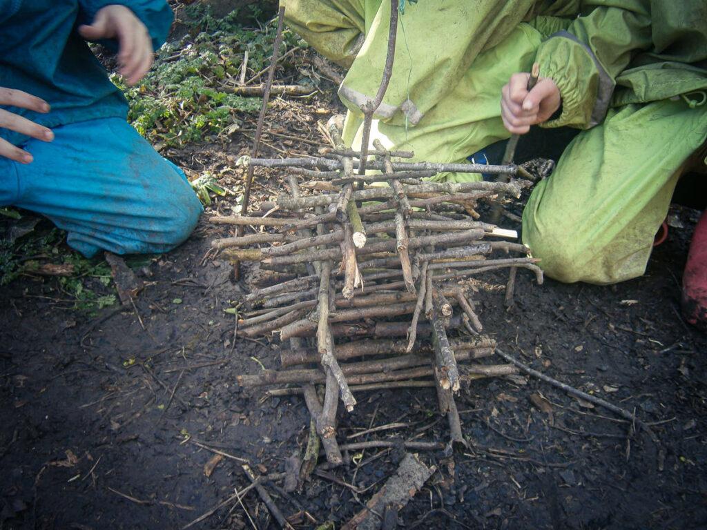 Forest school jenga!